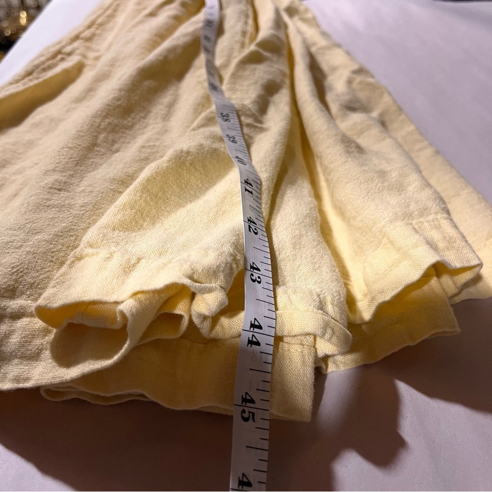 Old Navy Butter Yellow Linen Blend Midi Sweetheart Dress 2X - Picture 12 of 12